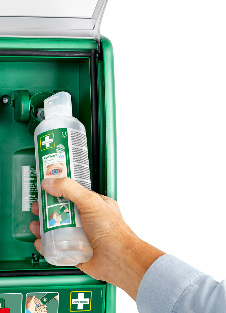Handvulstation met oogspoeling
