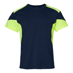 Navy/fluorescent yellow