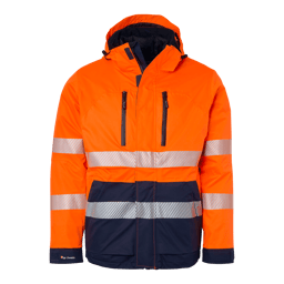 Fluorescent orange/navy