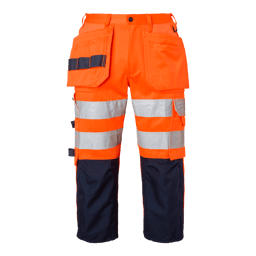 Fluorescent orange/navy