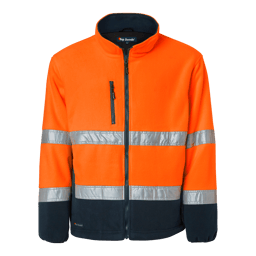 Fluorescent orange/navy