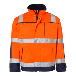 Fluorescent orange/navy